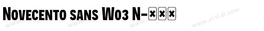 Novecento sans W03 N字体转换